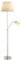 Lindby Stehlampe 'Nantwin' (Modern) in Alu aus Textil u.a. für Wohnzimmer & Esszimmer (1 flammig, E27) - Stehleuchte, Floor Lamp, Standleuchte, Wohnzimmerlampe, Wohnzimmerlampe