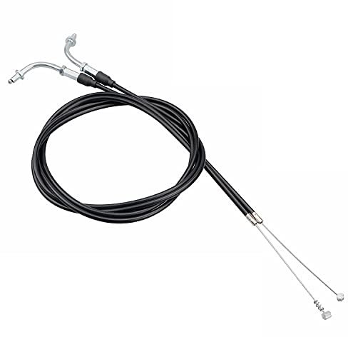 XMMT Pair Motorcycle 130CM Throttle Cable Wire Black for Harley Sportster Models 883 XL883 1200