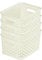 CURVER My Style White 4 x 4 Litre - Small, Cream