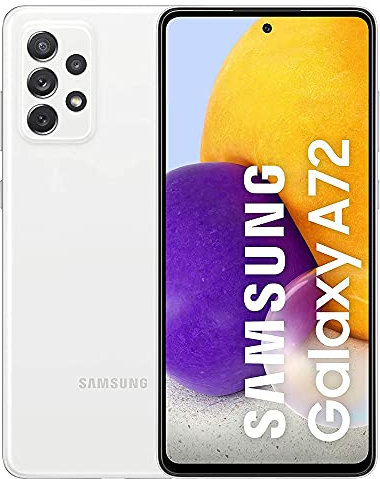 Samsung Galaxy A72 Smartphone, 6,7 pollici, 6 GB RAM,128 GB, White [Versione Italiana] (Ricondizionato)