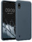 kwmobile Hülle kompatibel mit Samsung Galaxy A10 Hülle - weiches TPU Silikon Case - Cover geeignet für kabelloses Laden - Dunkler Schiefer