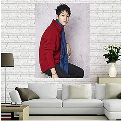 Poster Song Joong Ki Schauspieler Star Poster Porträt Bilder Poster Und Drucke Kunst Wand Leinwand Malerei Home Decor 50X70Cm Kein Rahmen