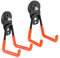 Yuzita Ganci magnetici forti, 2 confezioni Hooks magneti pesanti utilitaristici con rivestimento antiscivolo per appendere interni ed esterni (arancione)