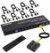 4K@60Hz KVM Switch 1x8, HDMI USB Switcher für 8 PC, die sich einen Monitor teilen, mit Fernbedienung, kabelgebundenem Desktop Controller und 8 KVM Kabeln