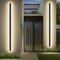 Mikeru 180CM Veranda Wandleuchten, 60W Moderne LED Streifenwandleuchte Rechteckige Schwarze Wandleuchte 3000K/4500K/6000K IP65 Regenfeste Aussenwandleuchte Beleuchtung für Garage, Treppe, Garten
