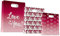 Folat 63791 Romantische Love Deko Geschenktüten - Ombre Love - 3 Stück für Hochzeit Valentinstag oder Muttertag