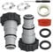 Pool Adapter A für Pool, Schlauchadapter Pool, Poolschlauch Adapter mit Innengewinde, Ersatzteile Schlauchverbinder Pool, für Kompatibel Ø 32 und 38 mm Intex Pool Schlauch