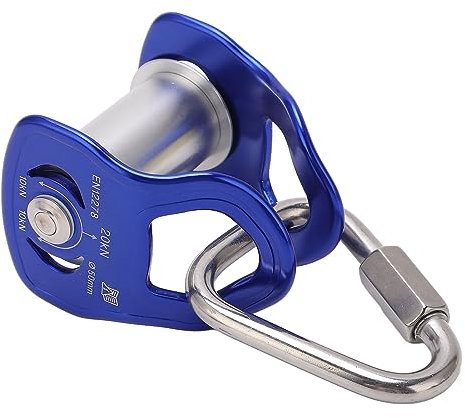 Slackline-Umlenkrolle aus Aluminiumlegierung für und Erwachsene, Outdoor-Sport-Umlenkrolle Zipline, Leicht Gleitend, Vielseitig Einsetzbar Zipline