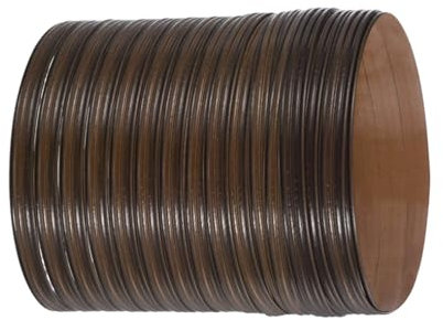 jackfru PE Rattan 70m*8mm leichte Holzmaserung Streifen für Outdoor Rattan Möbel Reparatur, Kunststoffgeflecht für möbel, gartenstühle, tische, aufbewahrungskorb, heimwerken und reparieren (Braun-D)