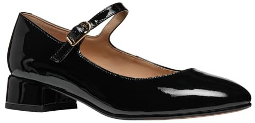 Geox D FLORETIA A, Mary Jane Appartamento Donna, Black, 38 EU