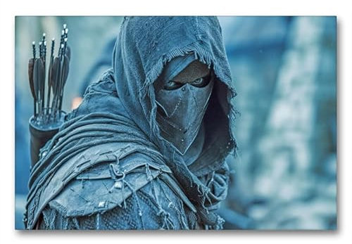 CALVENDO Premium Textil-Leinwand 90 x 60 cm Querformat Die Assassinen | Wandbild, HD-Bild auf Keilrahmen, Wanddekoration, Kunstdruck von Steffen Gierok-Latniak
