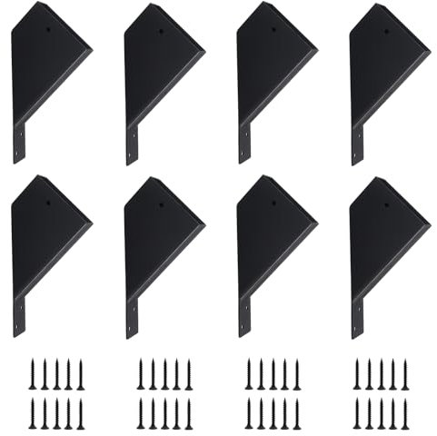 8 Pcs Pergola Brackets, 45-Degree Angle Bracket. Specially for Reinforcing Pergolas and Gazebos. Fits 2 x 4 Lumber. with Drainage Holes Pergola Bracket Kit . Build a Stable Pergola Easily