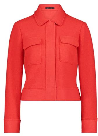 Betty Barclay Damen Blazer-Jacke mit aufgesetzten Taschen 44, Poppy Red