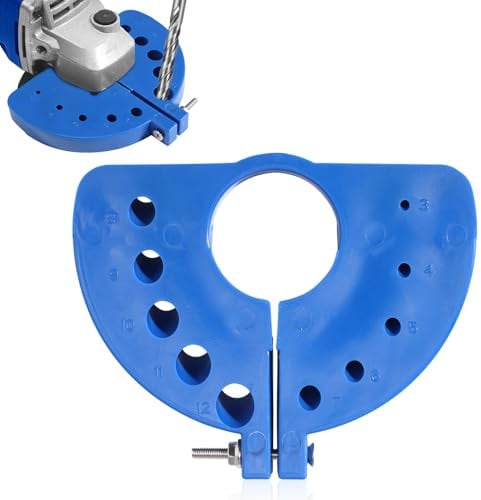 Afilador de Brocas, 12,5x10,5x1,5cm Material ABS Afilador de Brocas Amoladora de Precisión Multiusos con 10 Muescas(Azul)