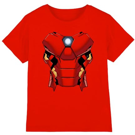 Iron Man Boy's Iron Man Costume Unisex Kids T Shirt T-Shirt