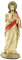 Sharplace Jesus Statue Harz Figur Dekoration Hand bemalt Desktop Religiöse Geschenkkollektible Skulptur für Regal im Innenlebenszimmer