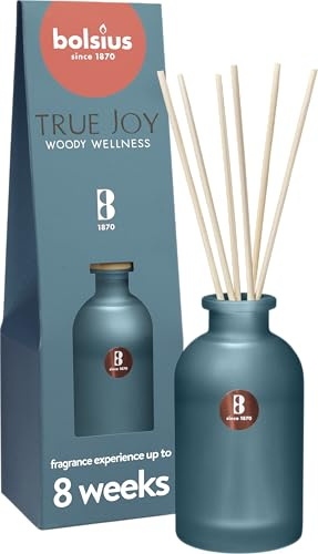 Bolsius - doftspridare - Woody Wellness - 80 ml - doftspridning i upp till 8 veckor - innehåller naturliga extrakt