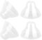 lasuroa 4pcs Baby Bottle Lids Replacement for Tommee Tippee, Leakproof Seal & BPA-Free Caps Replacement Designed for 5oz and 9oz Bottles