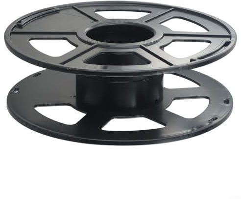 Leere Kunststoff-Kabeltrommelrolle, Aufbewahrungstrommel, Organizer für Drahtmanagement, schwarz, Aufbewahrung, Spulenhalter, 7 x 6 x 5 cm