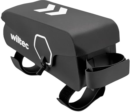 Wiltec Oberrohrtasche Fahrrad, Rahmentasche für Rennrad und Gravel, Fahrradtasche mit Magnetverschluss, Bikepacking-Rahmentasche wasserdicht, robuste Frame Bag