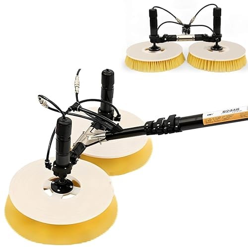 QuinteZhenTially Kit Pulizia Pannelli Fotovoltaici,Spazzola Pannelli Fotovoltaici,Robot Lavaggio Solare Fotovolta,Spruzzator Automatico Acqua,Spazzola Telescop Set per Pannelli Solari Finestre 7.5m
