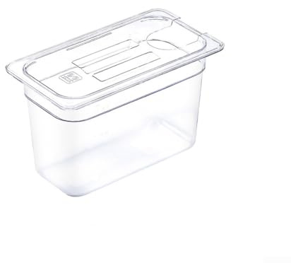 For Sous Vide Water Bath Container 6L and 11L with Airtight Lid and Measurement Scale Low Temperature Slow Cooker Pot Non Slip Base for Home Cooking(6L)
