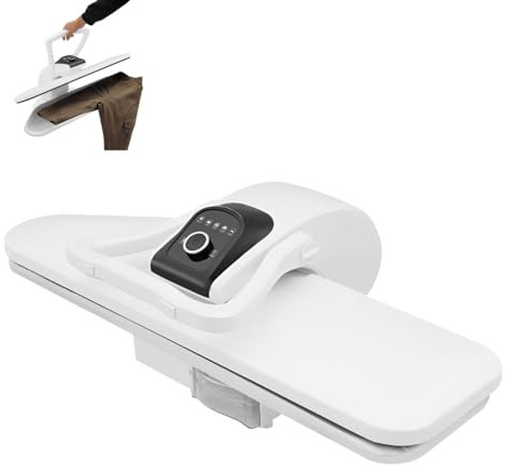 Pressa da stiro professionale a vapore, 2200W Pressa intelligente a vapore, stiratrice automatica 91 cm, intervallo di temperatura 90-200 °C, 5 livelli di temperatura, forza di bloccaggio automatico 8