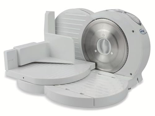 Elta 6554962_FR Cortafiambres, Acero Inoxidable y plástico, Blanco
