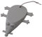 Lalang Silicone Safety Door Stopper Wedge Decorative Mouse Door Stops (grey)