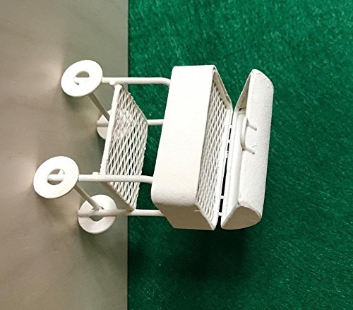 Dekop Miniatur Modell, Grill, weiß 5,5 x 3,5cm Höhe 6,5cm (444444635096453)