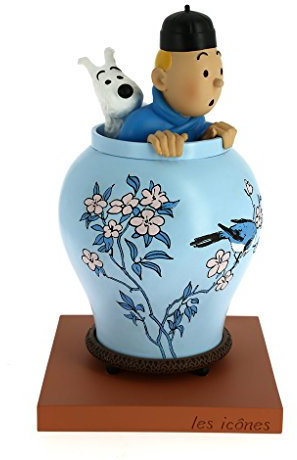 Collectible figure Moulinsart Tintin and Snowy in The Chinese Vase 46401 (2017)