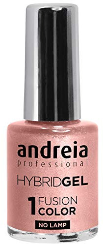 Andreia Professional Hybrid Gel Nail Polish - 2 Steps and No Lamp Required Long Lasting and Easy Removal - Fusion Color H49 Nude Natural | Shades of Nudes - Soft Shades…
