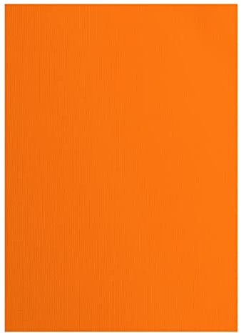 Vaessen Creative 2928-012A4 Florence Cardstock Papier, Orange, 216 Gramm/m², DIN A4, 10 Stück, Textur, für Scrapbooking, Kartenherstellung, Stanzen und andere Papierbasteleien