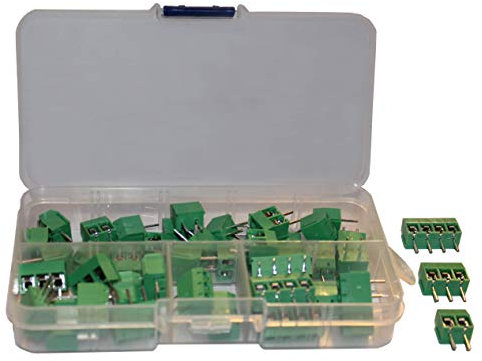 Screw Terminal Block Kit 5mm Pitch 2, 3, 4 Pole (40 pcs) by QSU