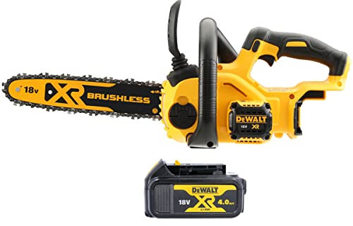 DeWalt DCM565 18V XR Cordless Brushless Chainsaw with 1 x 4.0Ah Battery
