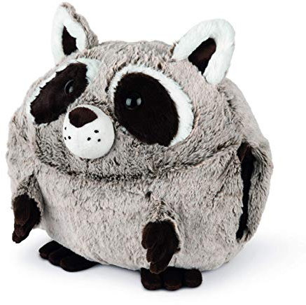 COZY NOXXIEZ Kuschelige Plüsch Kinder Handwärmer - Kuscheltier, Stofftier, Kopfkissen als Flauschiges Wärmekissen Plüschtier für Bett, Auto und Zuhause (Waschbär)