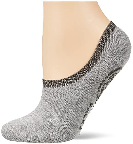 FALKE Damen Hausschuhe Cosy Ballerina, Wolle, 1 Paar, Grau (Light Grey 3400), 37-38