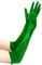 EORUBE 1920s Handschuhe für Damen Ellenbogen Lange Satin Handschuhe Party Kostüm (Grün)