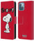 Head Case Designs Licenza Ufficiale Peanuts Snoopy Personaggi Custodia Cover in Pelle a Portafoglio Compatibile con Apple iPhone 13