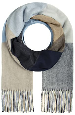 Majea Damenschal Winterschal Strickschal Damen Schal (880042) (blau 20)