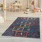 Pasha Home Kinderteppich 160x230 cm Himmel & Hölle/Kinder Spielteppiche aus Polyester- & Flanellfasern/Teppiche fürs Kinderzimmer antirutsch & schmutzabweisend/waschbarer Spiele Teppich