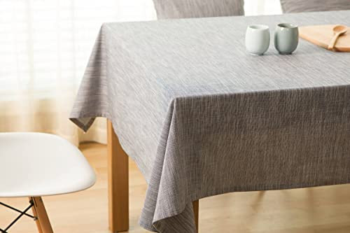 EHOMERY Tischdecke Abwaschbar Junge Table-Cloth Einfache Farbe Tischdecke Abwaschbar Arno Tisch Decken Wasserdicht Leichte Marine Tischschutz Dekoration 130X200Cm