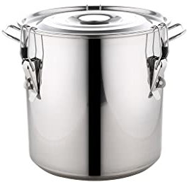 AMbayZ Thick Stainless Steel Rice Bucket Rice Storage Box Rice Noodle Bucket Insect-proof Rice Tank Moisture-proof Flour Kitchen Rice Box Cereal Dispensers (Size : 50kg)