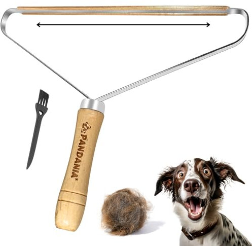 PANDANIA Brosse XXL Anti-Poils & Rasoir Anti-Bouloche – Nettoyeur Manuel Réutilisable pour Tapis, Canapé, Voiture, Vêtements – Ramasse Poils Animaux, Peluches, Cheveux – Élimination Efficace