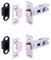 HANDLEZONE® 2 Pack 65mm (2 1/2 inch) Silver Nickel Tubular Mortice Latch, Catch for Internal Timber Doors - 45mm Backset