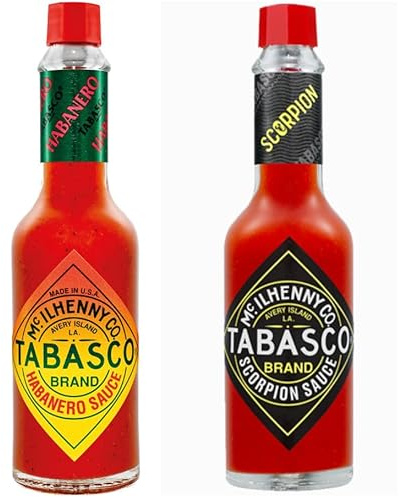 TABASCO Scorpion Sauce + Habanero Sauce (2 x 148 ml) Die zwei schärfsten Chili-Saucen unter den Tabasco Saucen! 10 Mal so scharf wie das Original Red