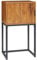 HOMCOM Konsolentisch mit Stauraum, Sofatisch Flurtisch im Industriedesign, Beistelltisch für Eingang, Wohnzimmer, Flur, Stahl, Natur, 40 x 30 x 76 cm