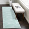 carpet city Teppich Flur 80x300 cm - Mint-Grün, Grau - Kurzflor, 3D-Effekt, Glanzgarn - Geo-Muster, Kreise - Moderner Teppich-Läufer Schlafzimmer, Wohnzimmer, Esszimmer