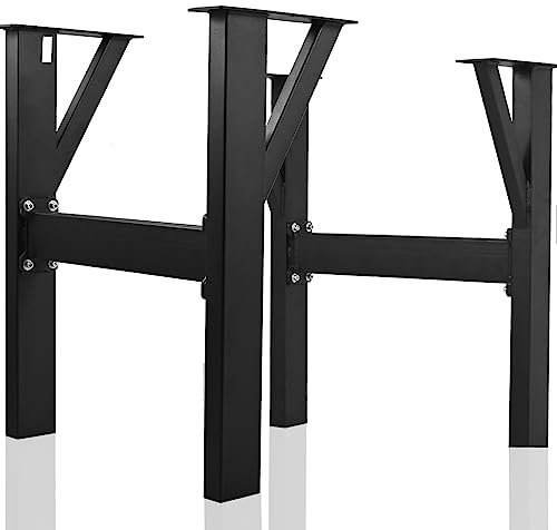 Anman 2 Stück Tischbeine Metall H-Rahmen (71 x 68 cm)