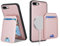 Havaya For iPhone 7 Plus Case Compatible with Magsafe Case for iPhone 8 Plus with Detachable Card Holder Leather Wallet Case for Women and Men - Pink